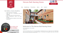 Desktop Screenshot of heronsparknursinghome.com