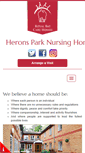 Mobile Screenshot of heronsparknursinghome.com
